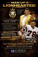 St. Monica's Rec Center, Man Up 5 February 21, 2026 Anthony Munoz Keynote Speaker